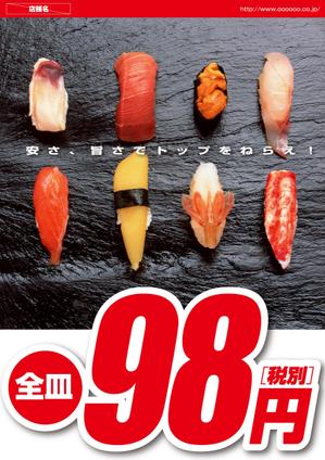 Nyankichi.com (Nyankichi_com)さんの廻るすし店のポスターへの提案