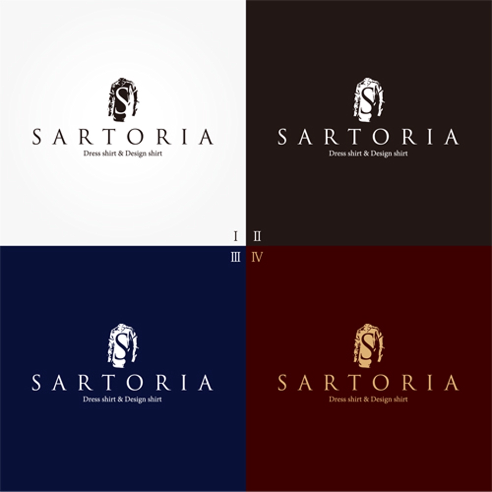 「SARTORIA」のロゴ作成