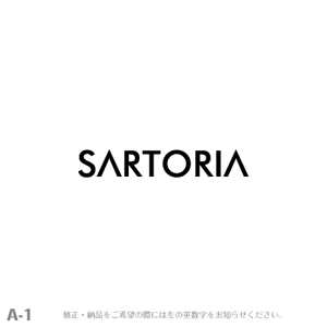 yuizm ()さんの「SARTORIA」のロゴ作成への提案