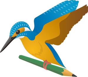 qo_opさんの学習塾で使用するカワセミ（鳥）のイラストへの提案
