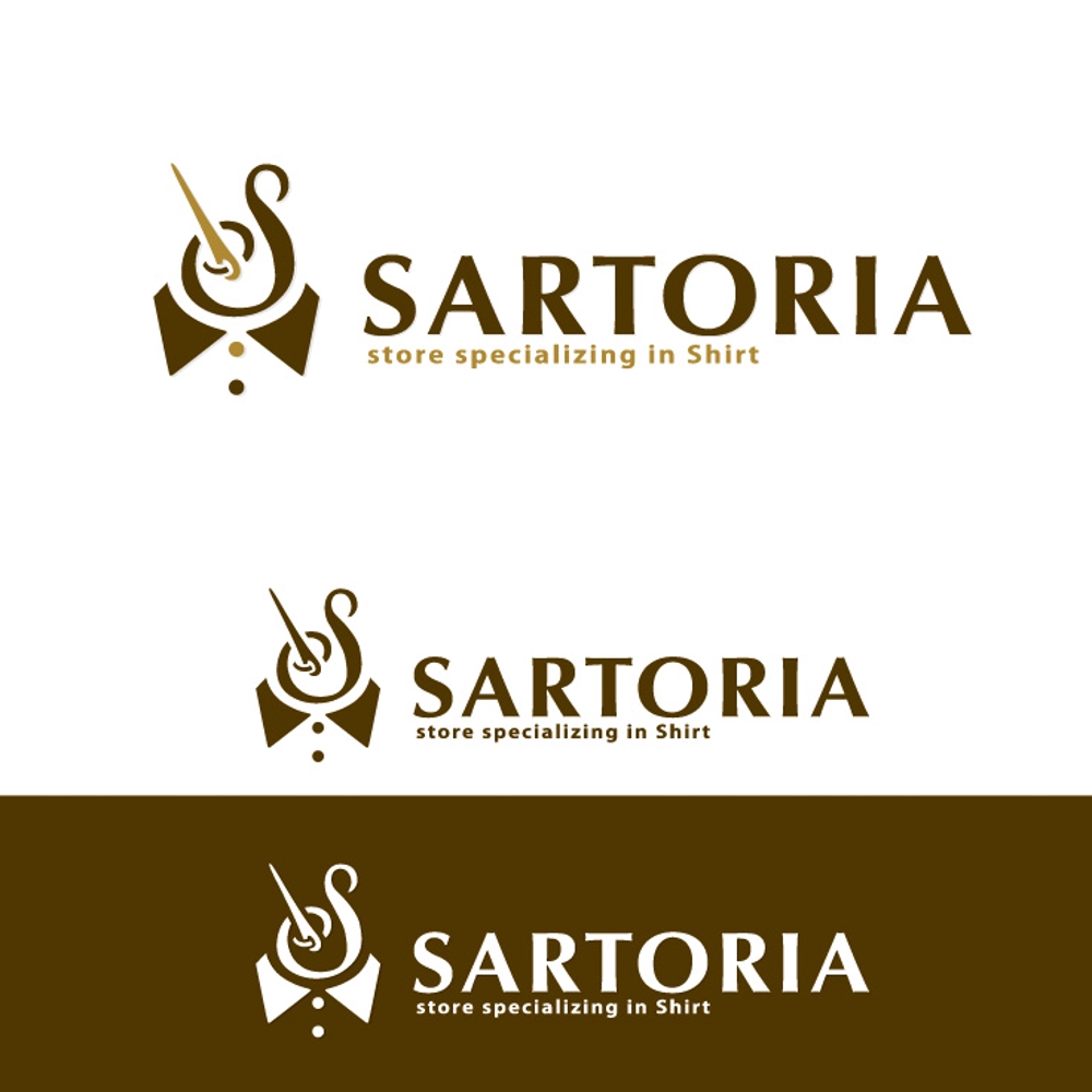 「SARTORIA」のロゴ作成