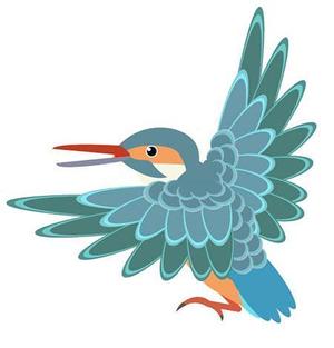 あるい (arui_0525)さんの学習塾で使用するカワセミ（鳥）のイラストへの提案