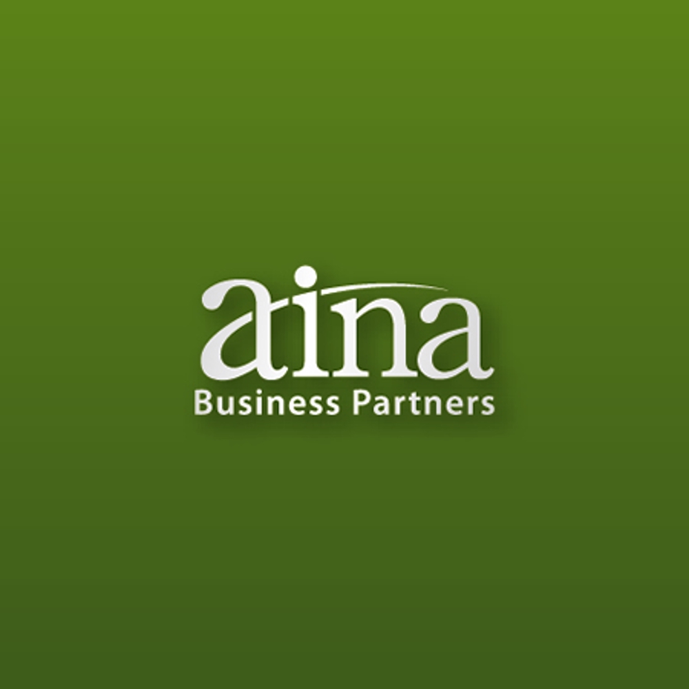 「AINA　Business Partners」のロゴ作成