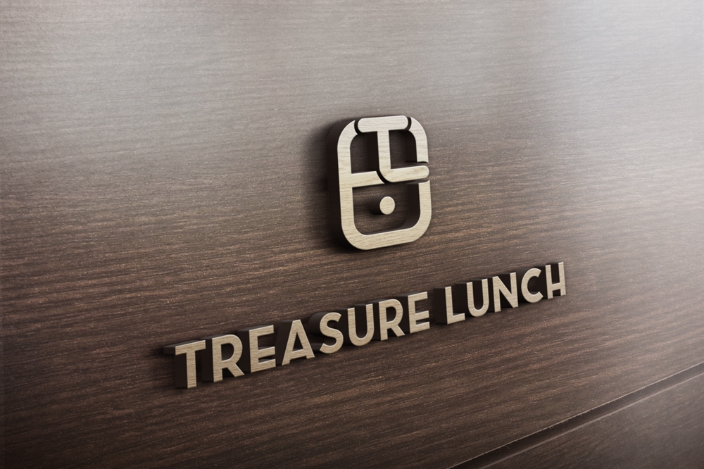 「お弁当屋『treasure lunch』｣のロゴ作成