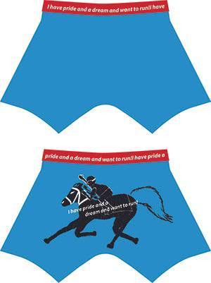 design-g ()さんの競馬グッズブランドのボクサーパンツのデザインへの提案