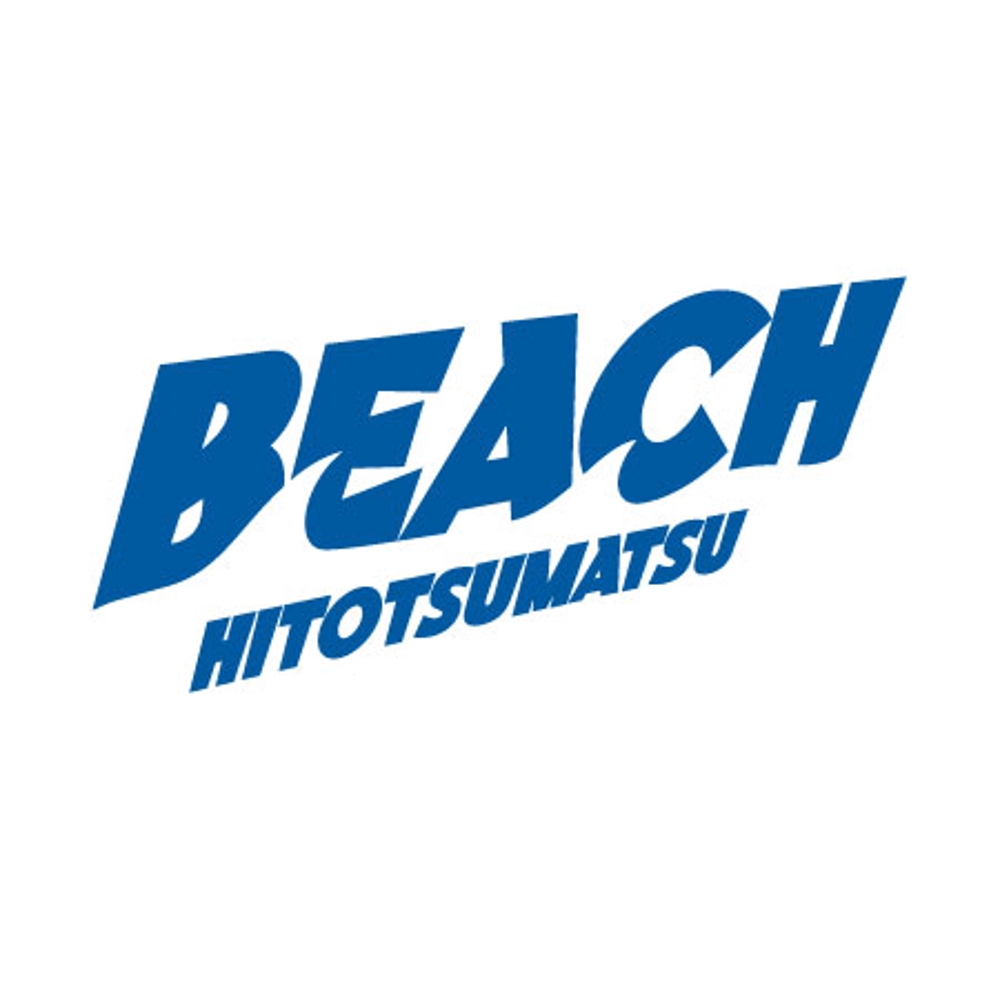 「BEACH」のロゴ作成