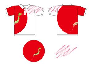 グラフィックデザイン「道」 (michiya_w)さんのゴルフウェアのデザインへの提案