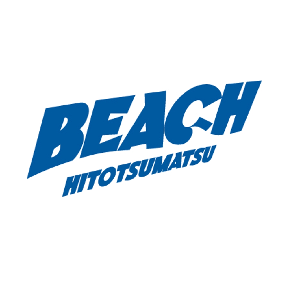 「BEACH」のロゴ作成