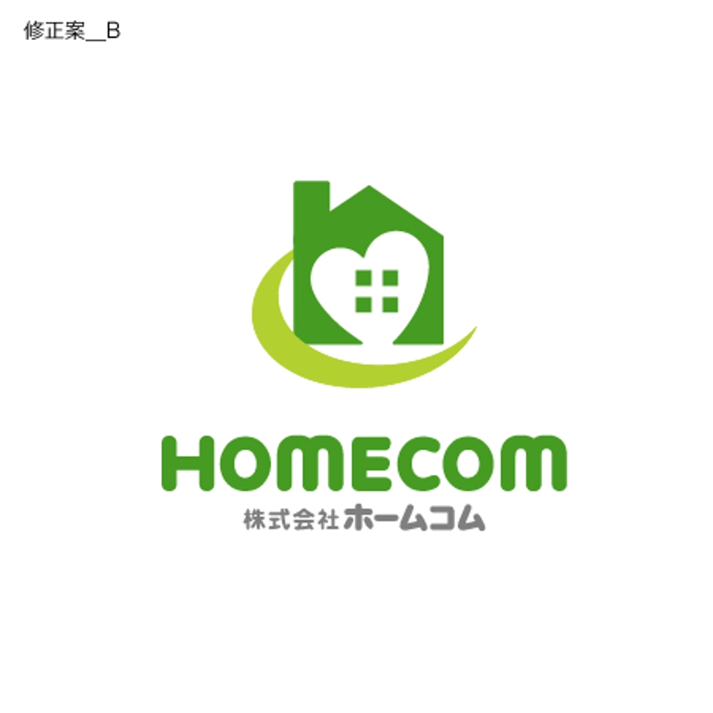 「株式会社ホームコム」のロゴ作成
