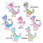 にきジュンいち (ENIKKI)さんの歯科院恐竜キャラクターへの提案