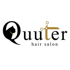 fudge_mさんの「hair salon Quuter」のロゴ作成への提案