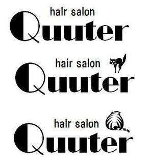 sinta268msさんの「hair salon Quuter」のロゴ作成への提案