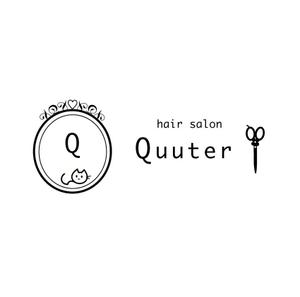 good ()さんの「hair salon Quuter」のロゴ作成への提案