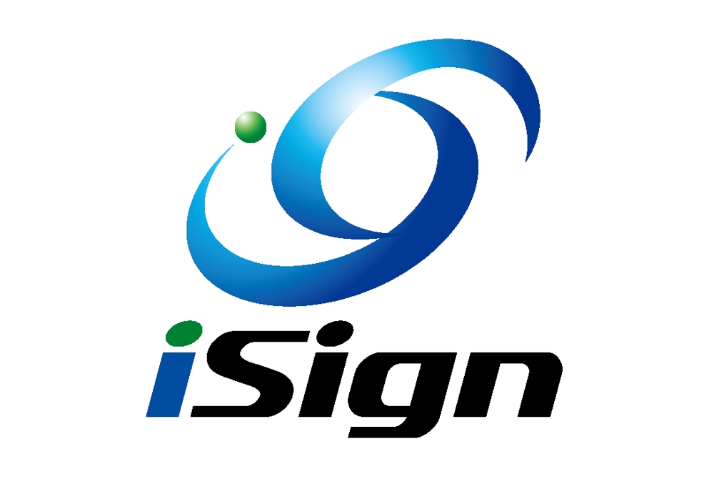 「iSign」のロゴ作成