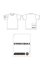 moritomizu (moritomizu)さんの「KINNIKUBAKA」ブランドのTシャツデザインへの提案