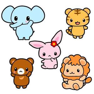 もち (kinakoan)さんの可愛い動物イラスト５点への提案