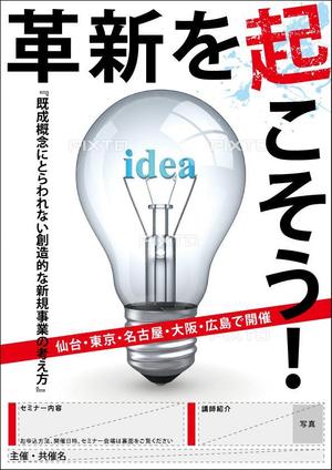 kg12 (kg12)さんの若い世代の経営者や創業予定者、学生向けのビジネスセミナーのチラシデザインへの提案