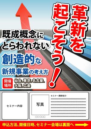 toshiyuki_2684さんの若い世代の経営者や創業予定者、学生向けのビジネスセミナーのチラシデザインへの提案