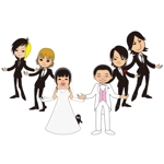 円慈 (Enji)さんの結婚式ウェルカムボードの似顔絵　GLAYのイラスト　短納期希望への提案