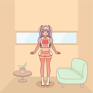 OKADAerk　オカダエリコ (okadaerk)さんのスマートフォンアプリのキャラクターデザインへの提案