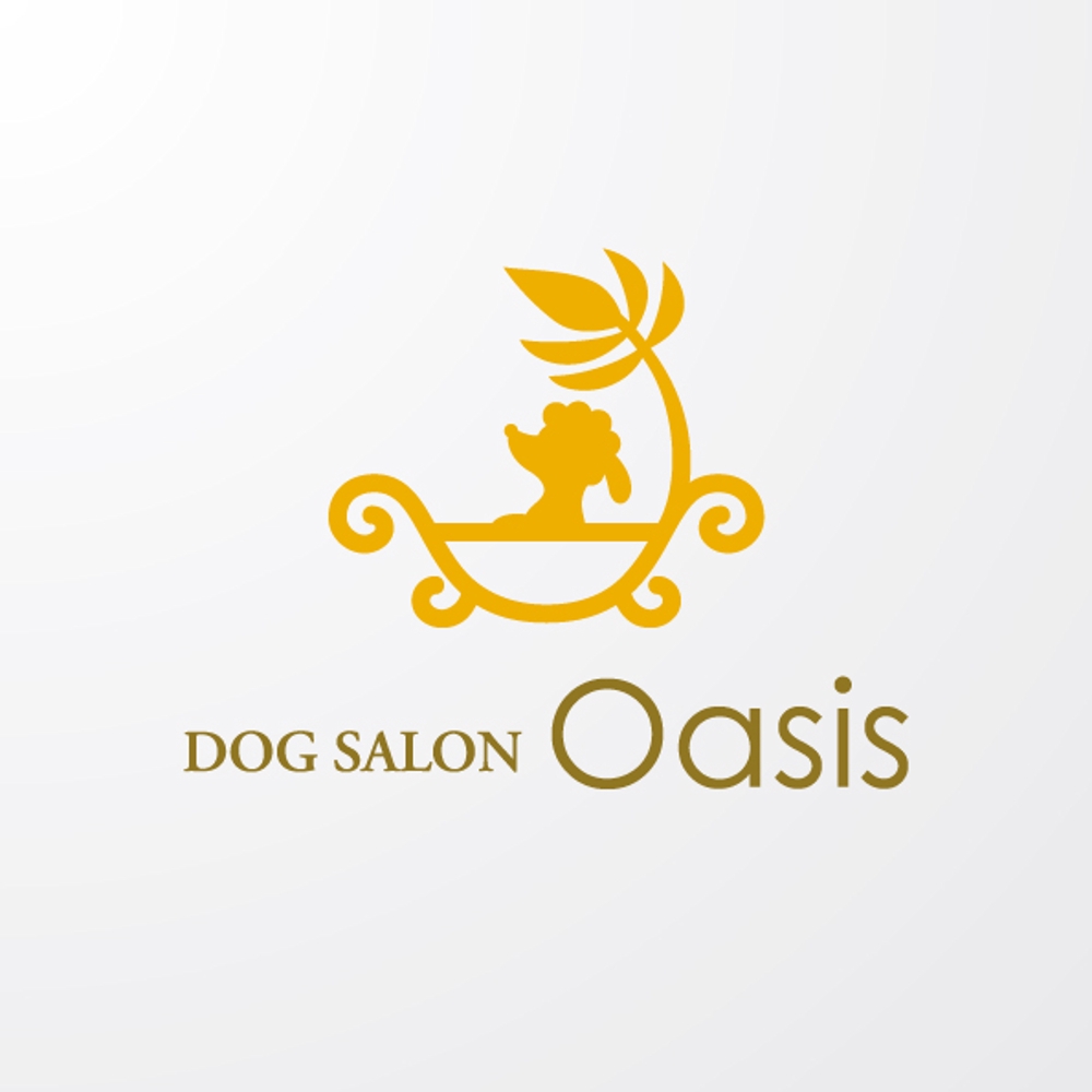 「DOG SALON　Oasis　　（ドッグサロン　オアシス　　　　どっぐさろん　おあしす）」のロゴ作成