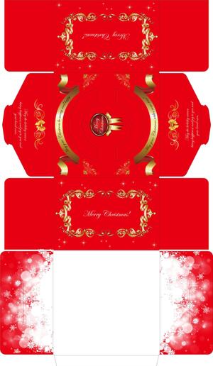 Big moon design (big-moon)さんのクリスマスケーキ用デコ箱デザインへの提案
