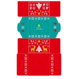 ポッシュ デザイン (poche_asaoka)さんのクリスマスケーキ用デコ箱デザインへの提案