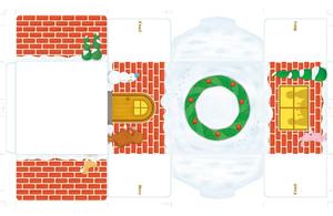 Pixy studio (pixystudio)さんのクリスマスケーキ用デコ箱デザインへの提案