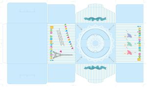 yucaさんのバースデーケーキ用デコ箱デザインへの提案