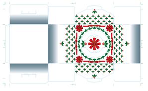 FarEastWind (FarEastWind)さんのクリスマスケーキ用デコ箱デザインへの提案