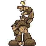 ka_me (na_4_e)さんの材木屋の木製ロボットキャラクター制作への提案