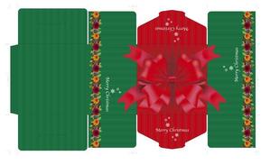 heichanさんのクリスマスケーキ用デコ箱デザインへの提案