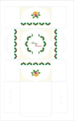 a-runa_sさんのクリスマスケーキ用デコ箱デザインへの提案