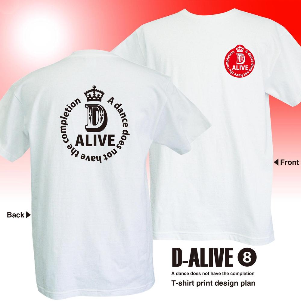 若者向けブランド「D-ALIVE」のTシャツデザイン