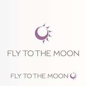 mogurintai7 (mogurintai7)さんの海外展開カフェ「fly to the moon」のロゴへの提案