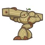 modemodeoさんの材木屋の木製ロボットキャラクター制作への提案