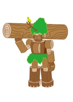 B-J (Busido-Japan)さんの材木屋の木製ロボットキャラクター制作への提案