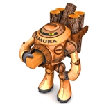 BrainerS-designで個性的デザインを！ (BrainerS_design)さんの材木屋の木製ロボットキャラクター制作への提案