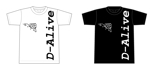 てつろう (tetsu7624)さんの若者向けブランド「D-ALIVE」のTシャツデザインへの提案
