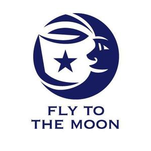 HKB ()さんの海外展開カフェ「fly to the moon」のロゴへの提案