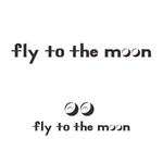 yoshi_guraphicさんの海外展開カフェ「fly to the moon」のロゴへの提案