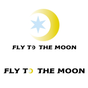groove5bさんの海外展開カフェ「fly to the moon」のロゴへの提案