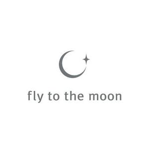 mutsusuke (mutsusuke)さんの海外展開カフェ「fly to the moon」のロゴへの提案