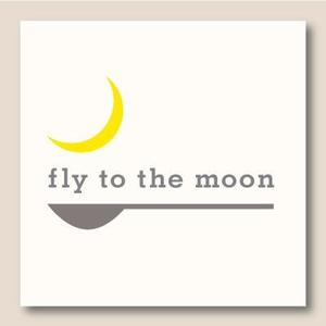 MAHALOHA (mahaloha)さんの海外展開カフェ「fly to the moon」のロゴへの提案