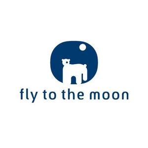 samasaさんの海外展開カフェ「fly to the moon」のロゴへの提案