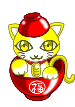 5814 (5814)さんの招き猫とわんこが合体したキャラクターデザインへの提案