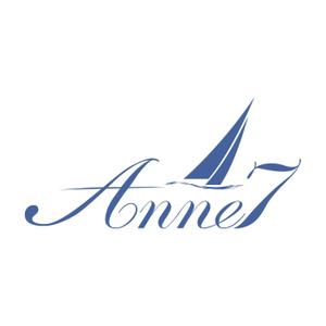 K&K (illustrator_123)さんのヨットの船体に描く「Anne7」の船名ロゴへの提案