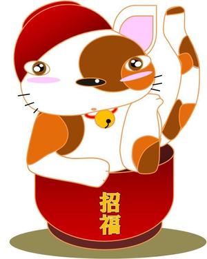 mugi0309さんの招き猫とわんこが合体したキャラクターデザインへの提案