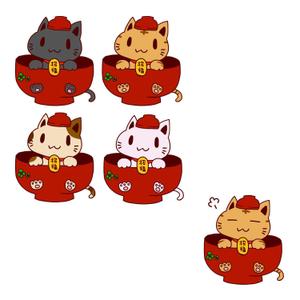 中嶋 (mocomoco2323)さんの招き猫とわんこが合体したキャラクターデザインへの提案
