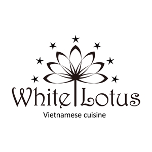 H2O (minolux)さんの新規開店のベトナム料理専門店　「White Lotus」のロゴへの提案